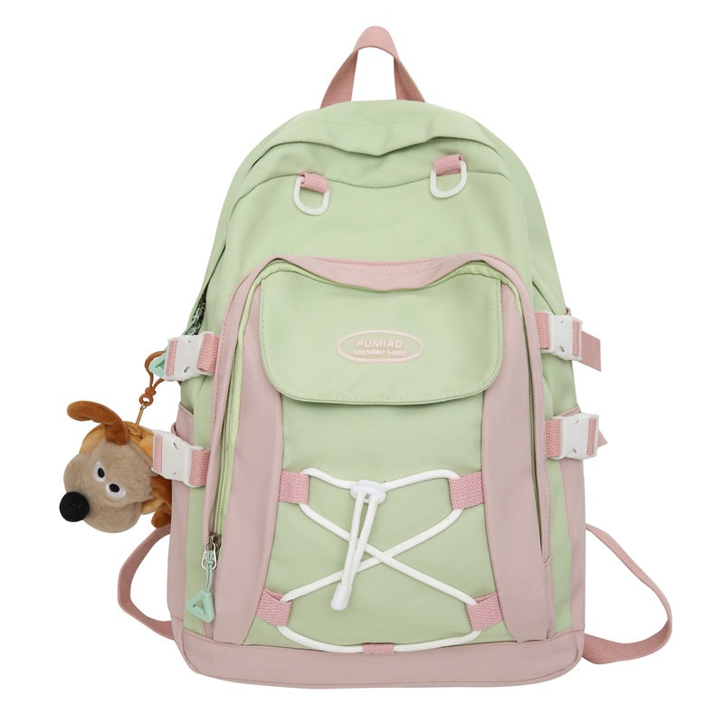 Student backpack Girls schoolbag Middle school student backpack Large capacity Junior high school backpack
