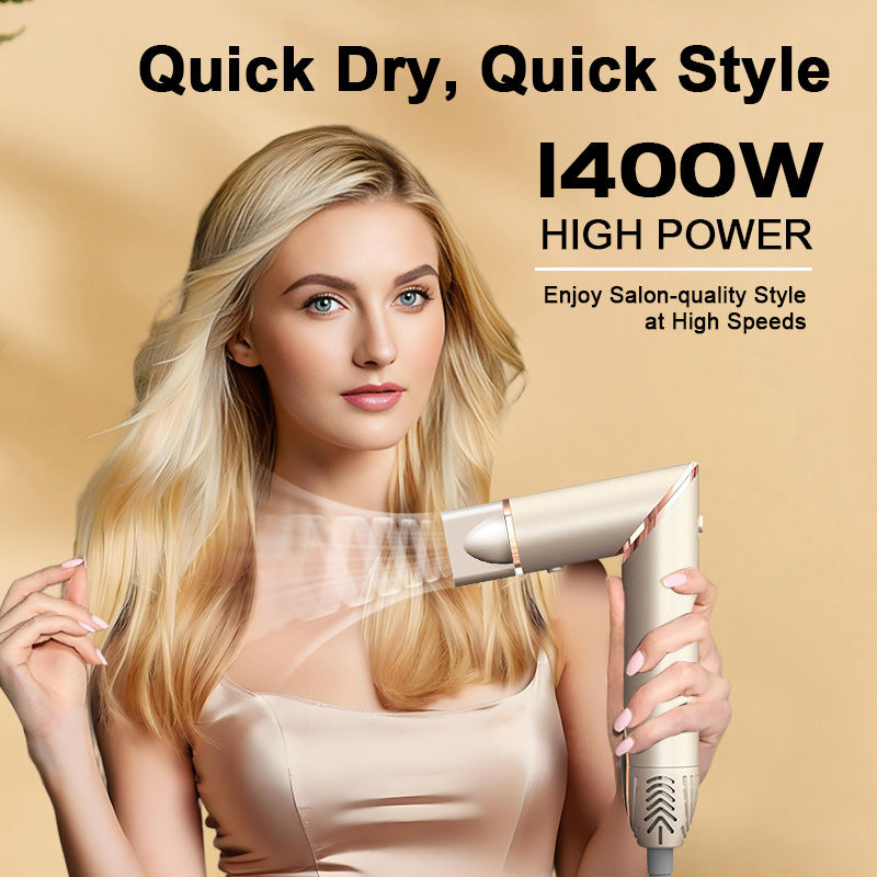 Cross-border folding high-speed hot air comb multi-functional seven-in-one negative ion low-noise hair dryer household automatic curling iron