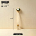 304 stainless steel luxury style creative christmas tableware coffee spoon afternoon tea dessert spoon fruit fork wholesale
