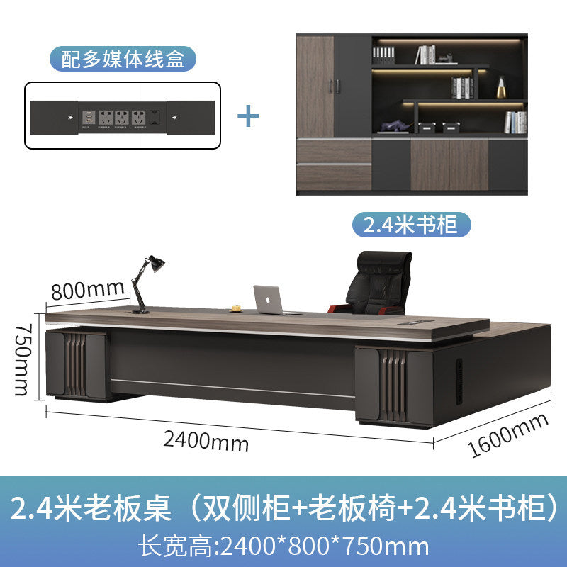 Boss table accessible luxury office table and chair combination executive table casual modern manager desk high-end executive furniture