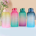 Gym large-capacity water bottle large water cup plastic portable satchel straw cup cross-border portable sealed leak-proof
