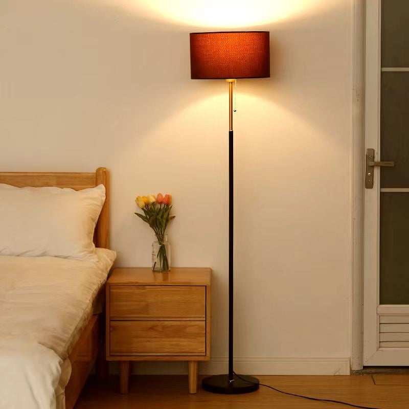Creative modern nordic floor lamp - bedroom bedside, living room sofa side, fabric decorative led standing floor lamp