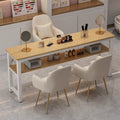 Nail art table nail art table and chair suit light luxury internet celebrity economical single japanese style imitation marble double single table