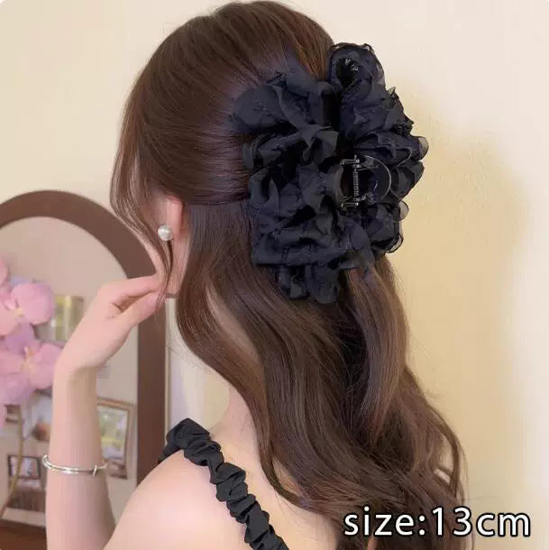 Cloud bubble clip extra large bows hair clip for women 2025 hair clip classy back of head shark clip