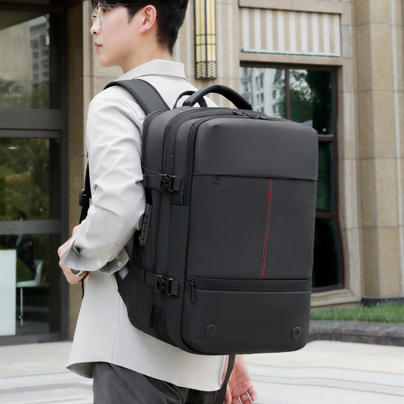 Premium Sense Vacuum Compression Business Backpack Men's Multifunctional Computer Bag Large Capacity Expansion Travel Backpack