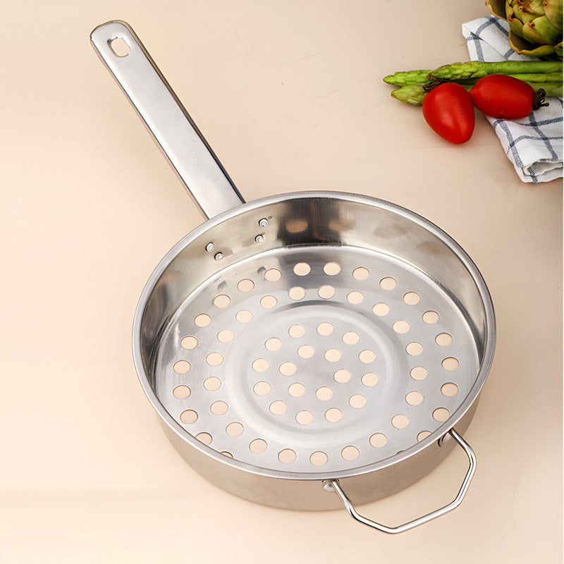 Stainless steel cold shrimp scoop noodle fish colander drain basin kitchen kitchenware cold fish dumpling soup spoon dumpling soup jelly fish colander