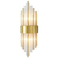 Postmodern light luxury crystal wall lamp - elegant gold finish for bedroom bedside, living room, hotel hallway, and more - led