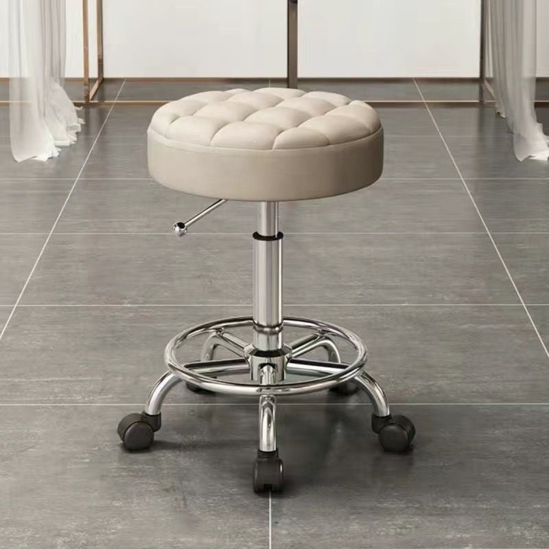 Beauty stool pulley beauty salon large work stool hairdressing shop hairdressing stool manicure adjustable chair for home round stool