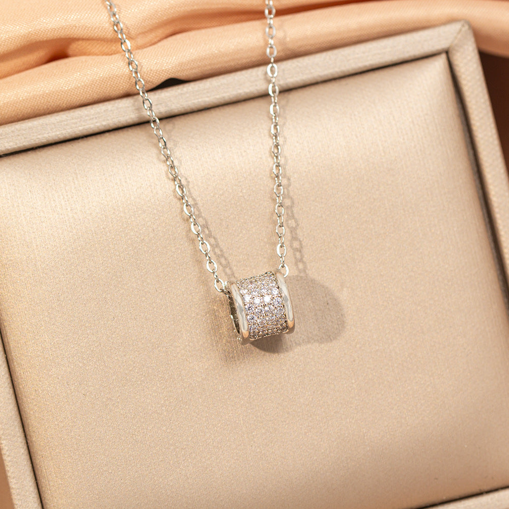 [titanium steel] cross-border popular versatile small waist necklace for women, accessible luxury fashion, high-end elegant sweater chain jewelry