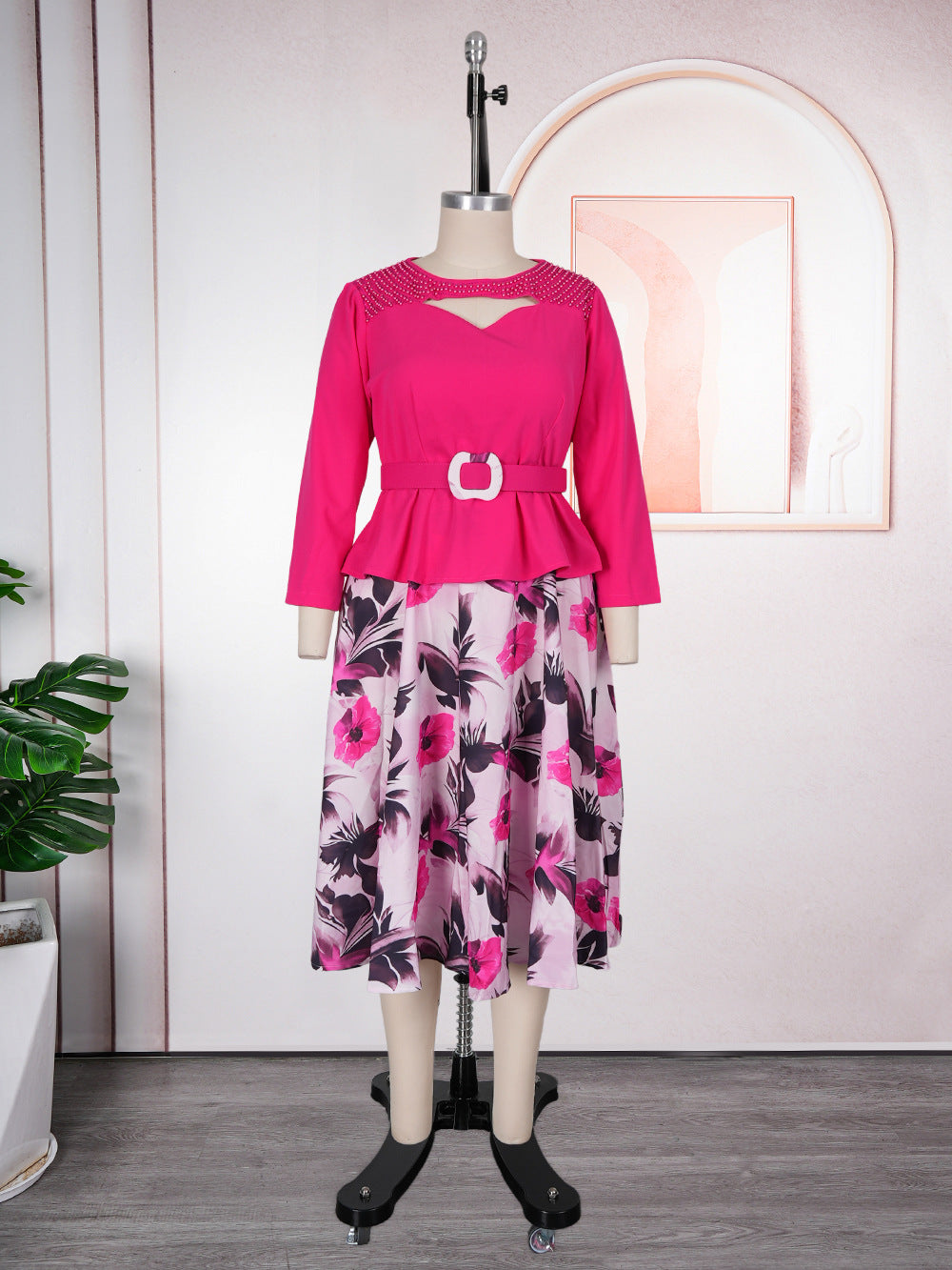 African  women's plus size cross-border fashion print dress - new  collection for us & european