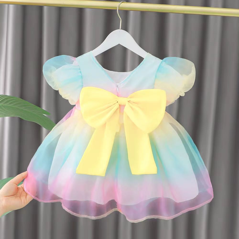 Baby  new arrival: 0-4 years old first birthday dress, stylish korean-style princess dress for little girls, cute baby girl skirt