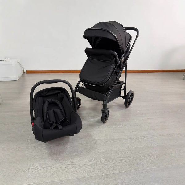 Processing custom OEM logo selection lightweight high landscape baby stroller can sit and lie down basket walking baby wholesale