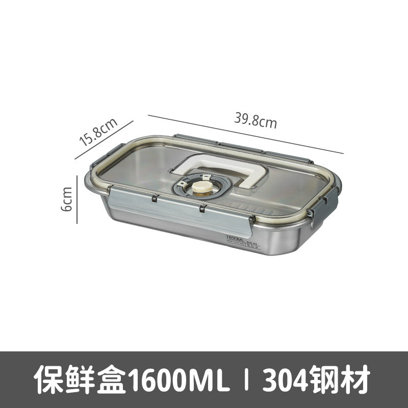 304 stainless steel fresh-keeping box, special sealed box for food-grade refrigerators, lunch box can be heated in microwave oven, bento box