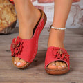 summer new arrival: plus-size wedge heel slippers for women (sizes 36-43). wholesale available. dropshipping to  and
