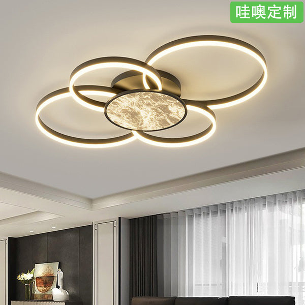 [Wow] Halo ceiling light light luxury high-end hall main light Italian minimalist high-end home master bedroom light