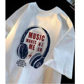 White cotton boys' short-sleeve t-shirt, summer  new arrival, loose fit, casual cartoon print, kids' half-sleeve tee 005