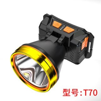 LED strong light rechargeable headlight outdoor long-distance lighting work camping mountaineering night fishing head-mounted induction headlight