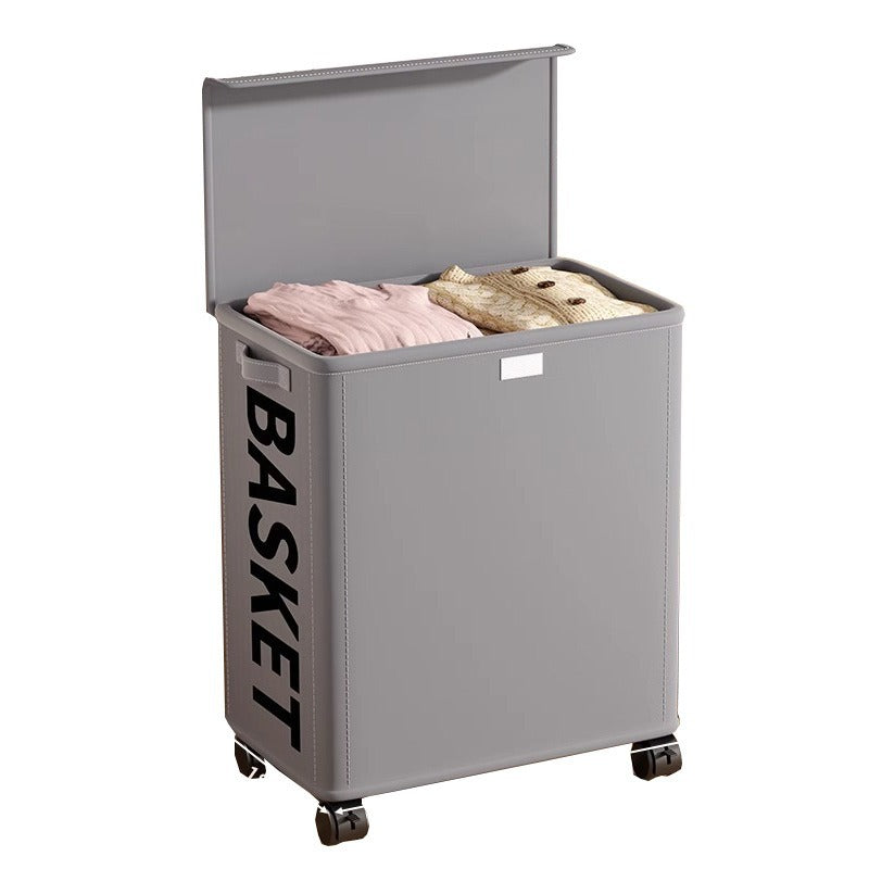 Clothes toys with wheels storage box large capacity oversized flip foldable storage basket clothing quilt sorting box