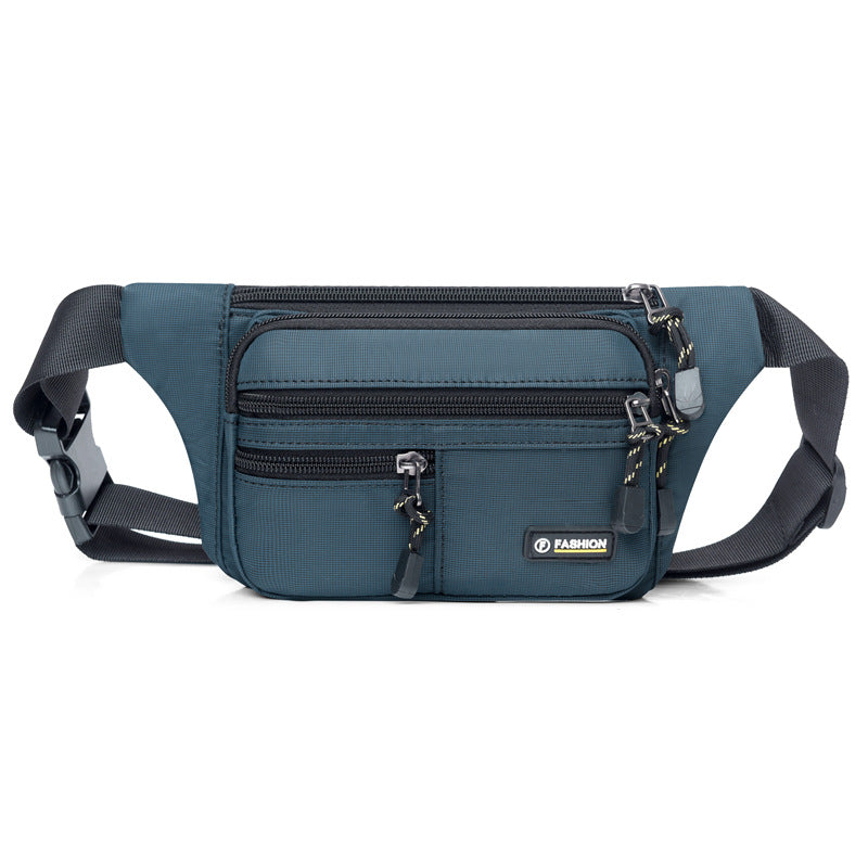 Fashion new fanny pack Men's multi-functional backpack Going out for travel Cycling sports chest bag Multi-layer shoulder messenger bag