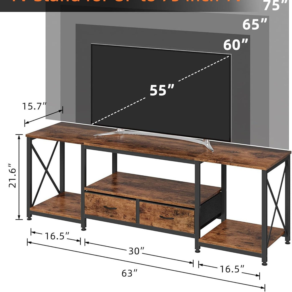 Retro open multi-layer storage rack can be customized with sample, entrance cabinet with power socket, living room TV rack