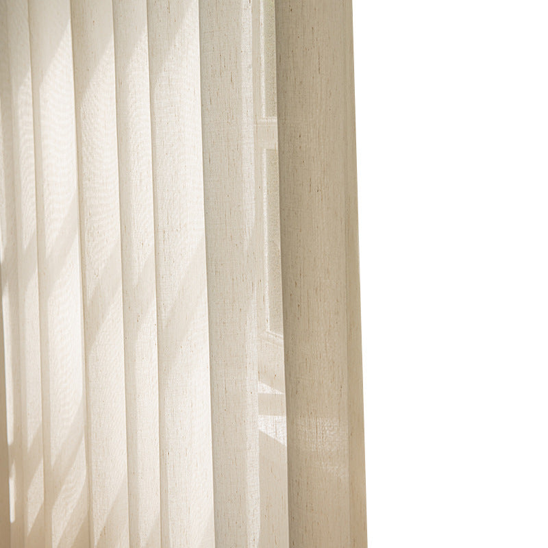 New arrival japanese style translucent and opaque gauze curtain linen gauze living room bedroom window gauze modern accessible luxury new chinoiserie white gauze