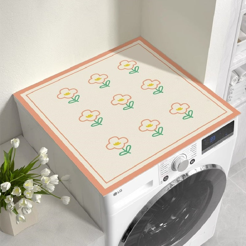 Washing machine cover, refrigerator dust cover, waterproof sun protection cover, coffee table bedside table, no-wash leather mat