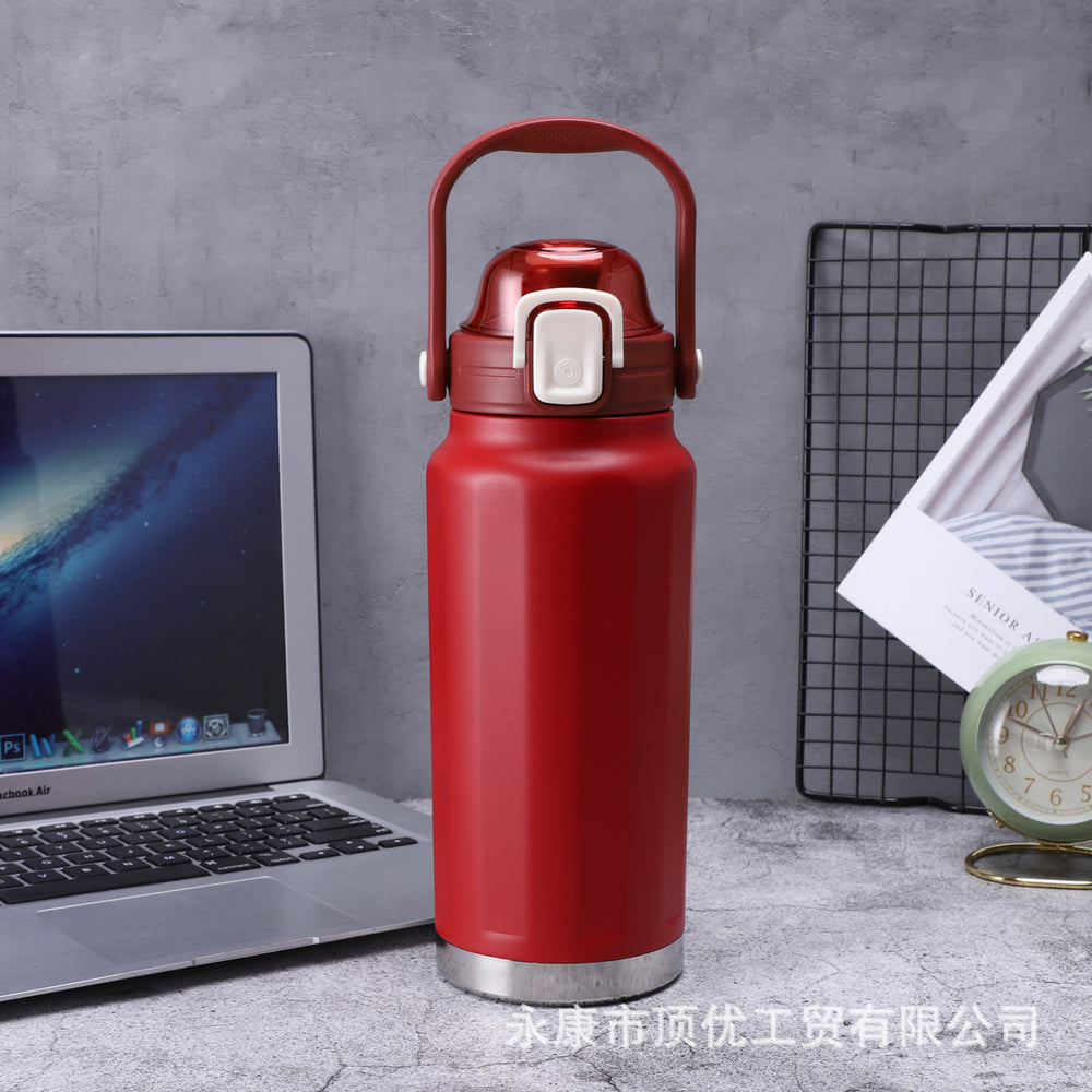 316 high-quality portable sports water bottle - scratch-resistant, wear-resistant powder-coated finish, large capacity with customizable logo engraving