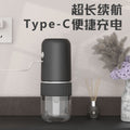Electric coffee grinder - italian espresso & pour-over bean mill - adjustable grind size - rechargeable & portable - compact home coffee grinder