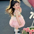 【dropshipping】pink floral sundress - sweet & cute new arrival, stunning first birthday dress, ethereal & gorgeous