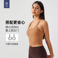 Fashioneasiest for matchnew arrival with chest pad yoga vest women's comfortable naked fitness bubble wrap sports bra s2081