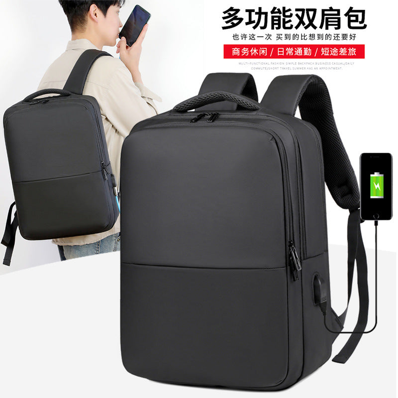 Business Backpack USB Port Portable Charging Commuter Computer Bag Male College Student Game Book Travel Backpack