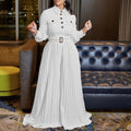 C8504 belted european and american style women's  spring/summer new long-sleeve casual loose pleated wide-leg jumpsuit - export quality