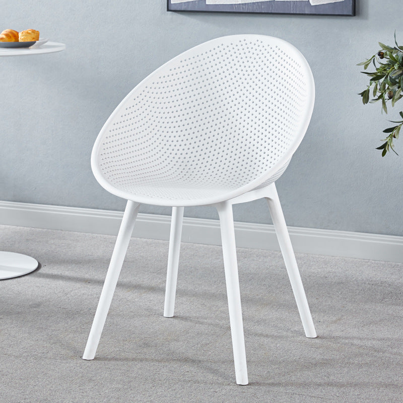 Scandinaviancasual plastic chair thickened dining chair for homeins backrest stool outdoor popularcasual creative cafe
