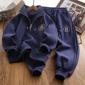 Boys' fall/winter new style cool & edgy hoodie and sweatpants set  - middle to big kids' boys' top and pants tracksuit