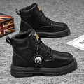 Boots men's shoes autumn winternew arrivalhigh topworkwear boots british style k-stylefashioneasiest for matchthick soleboots