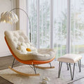 Honeycomb rocking chair scandinavian rocking chair recliner accessible luxury lazy chair for home adult single sofa chair balcony casual chair