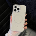 Custom high-value imd glitter luxury fashion magnetic solid color minimalist phone case for apple 16/15/14