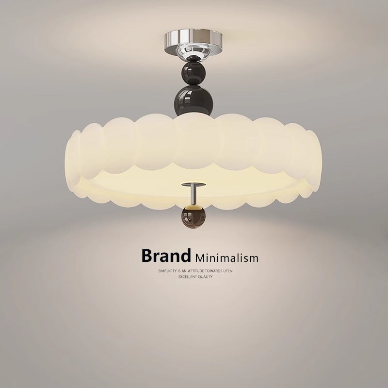 French retro restaurant chandelier medieval cream wind 2025 new eye protection table light creative dining room bar lighting