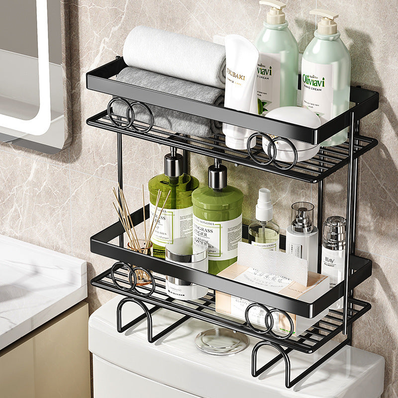 Shelf above the toilet in the bathroom, toilet sink, toilet, wall hanging, no punching, multi-functional storage rack.