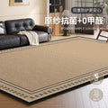 Distributed living room rug: waterproof, stain-resistant, retro style, new bedroom design, easy to clean, sofa coffee table blanket, light luxury, high-end