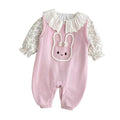 Spring clothes springoveralls clothes baby girl suitspring & fall onesie two-piece set outing clothes baby super cute