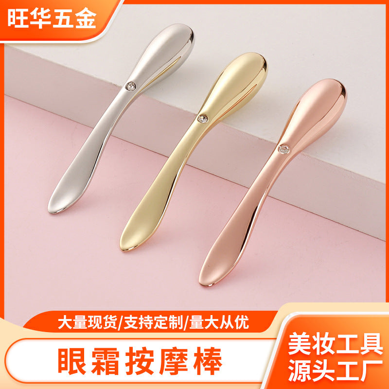 Eye cream applicator, skincare cream spatula, massage wand, serum infusion wand, metal eye cream massage tool, beauty eye massage spoon