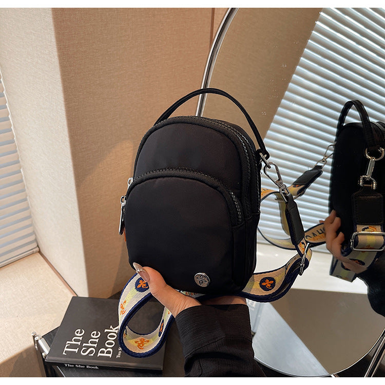 Cross-border wide shoulder strap small satchel women's shoulder bag light travel commuter fashion women's bag versatile casual messenger bag