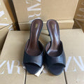 Za2025 spanish spring/summer off-white pointed-toe mules, stiletto heel closed-toe sandals, fairycore fashion