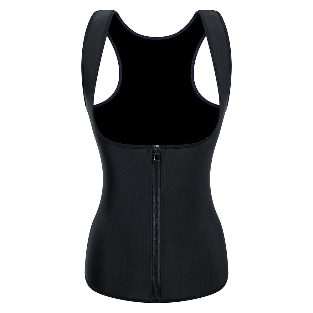 Hot shaper european and american sweat-inducing women's tight-fitting tummy control tank top workout shapewear body shaper fitness corset