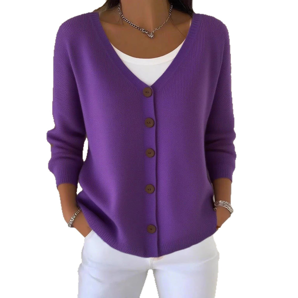 fashion autumn winternew arrivalknittingcardigan women's pure colorcasualfashionsweateroutwear women's cardigan