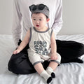 Newborn baby lightweight summer vest outfit, unisex baby cool romper, sleeveless bodysuit for summer, trendy one-piece