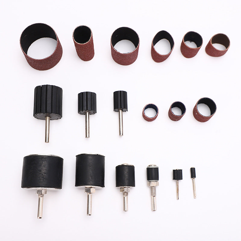 Custom grinding head emery cloth ring finger head cover manicure woodworking grinding sandpaper ring sandpaper roll sandpaper cover finger shaft glue