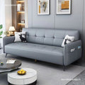 Fabric sofa for small apartments, rental properties - minimalist modern tech fabric multifunctional foldable sofa bed (2-in-1)