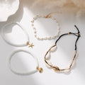 Bohemian anklet wholesale - european & american cross-border seaside holiday shell jewelry - summer fashion starfish braided anklets
